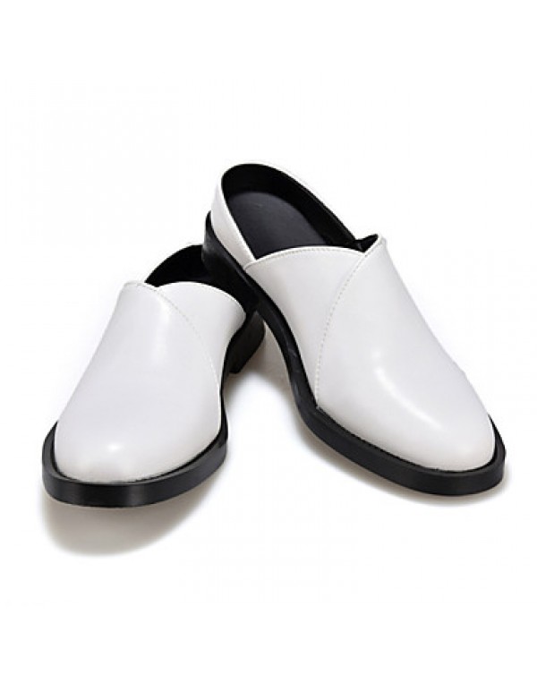 Men's Shoes Casual Leatherette Clogs & Mules Black/Brown/White  